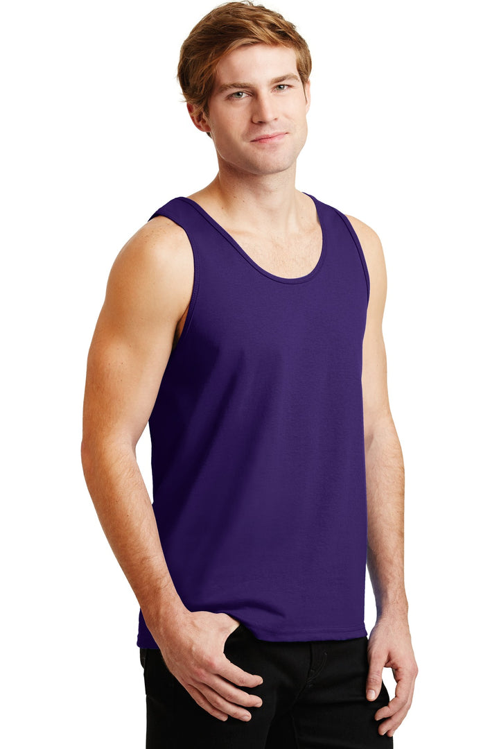 Purple Gildan - Ultra Cotton 100% US Cotton Tank Top. 2200