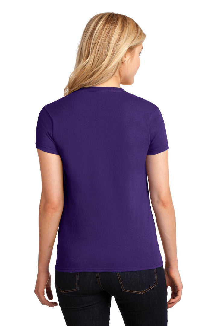 Purple Gildan Women's Heavy Cotton 100% Cotton T-Shirt. 5000L