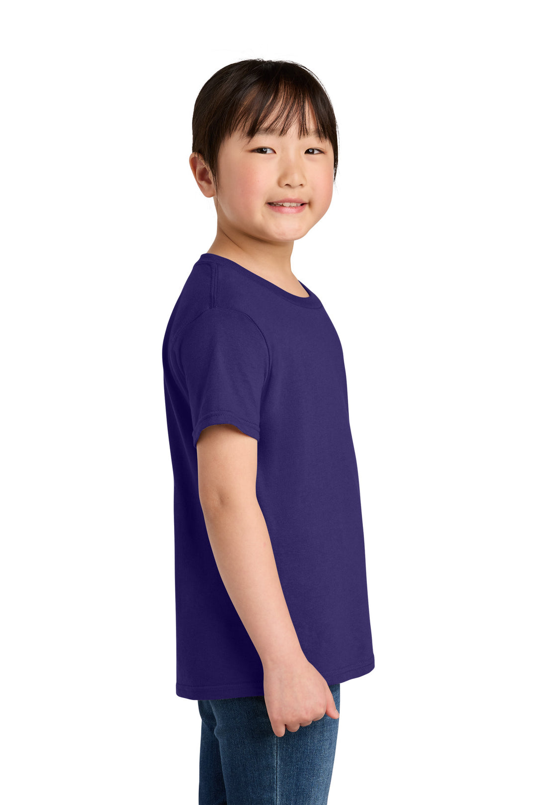 Purple Gildan Youth Softstyle T-Shirt 64000B