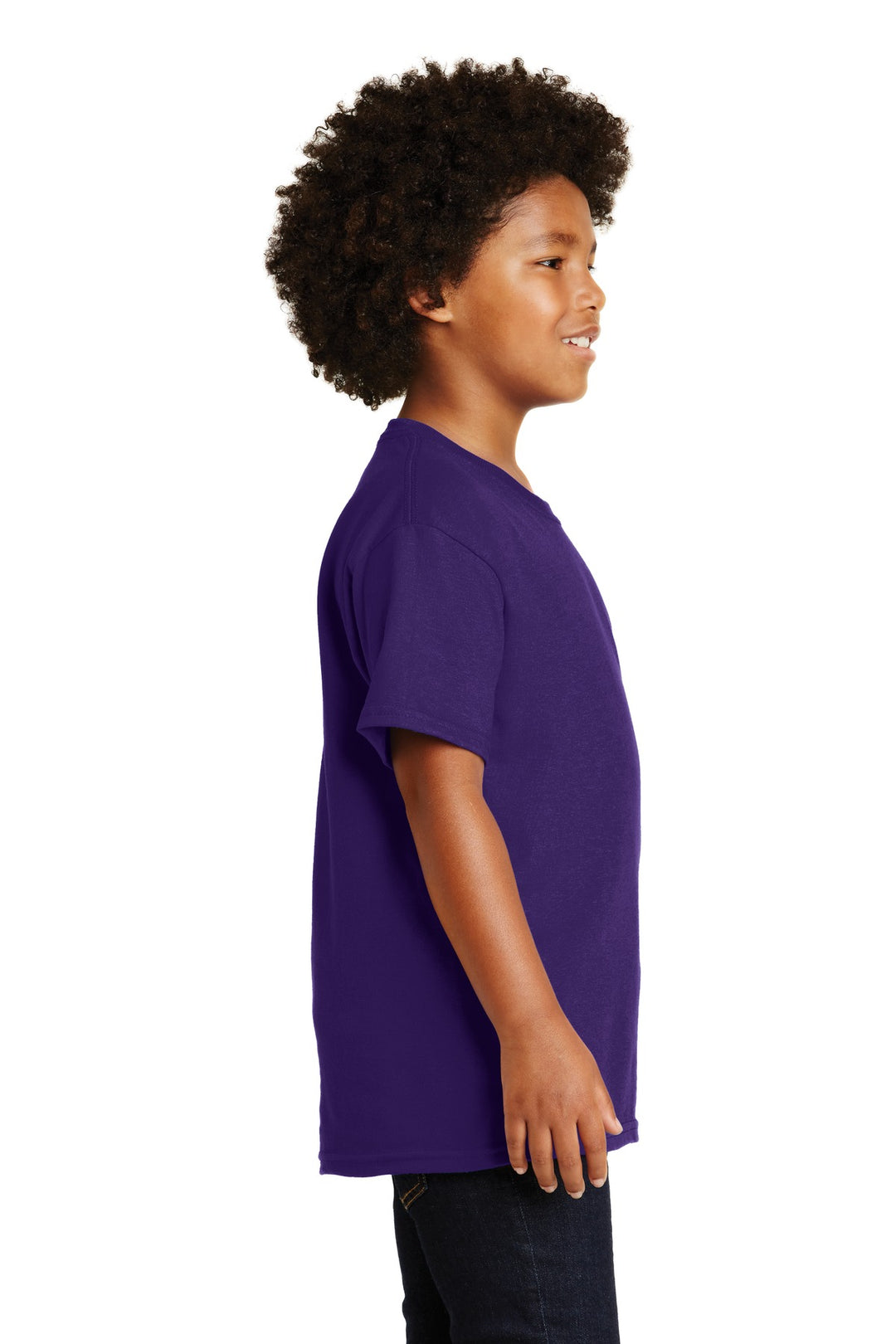 Purple Gildan - Youth Ultra Cotton 100% US Cotton T-Shirt. 2000B