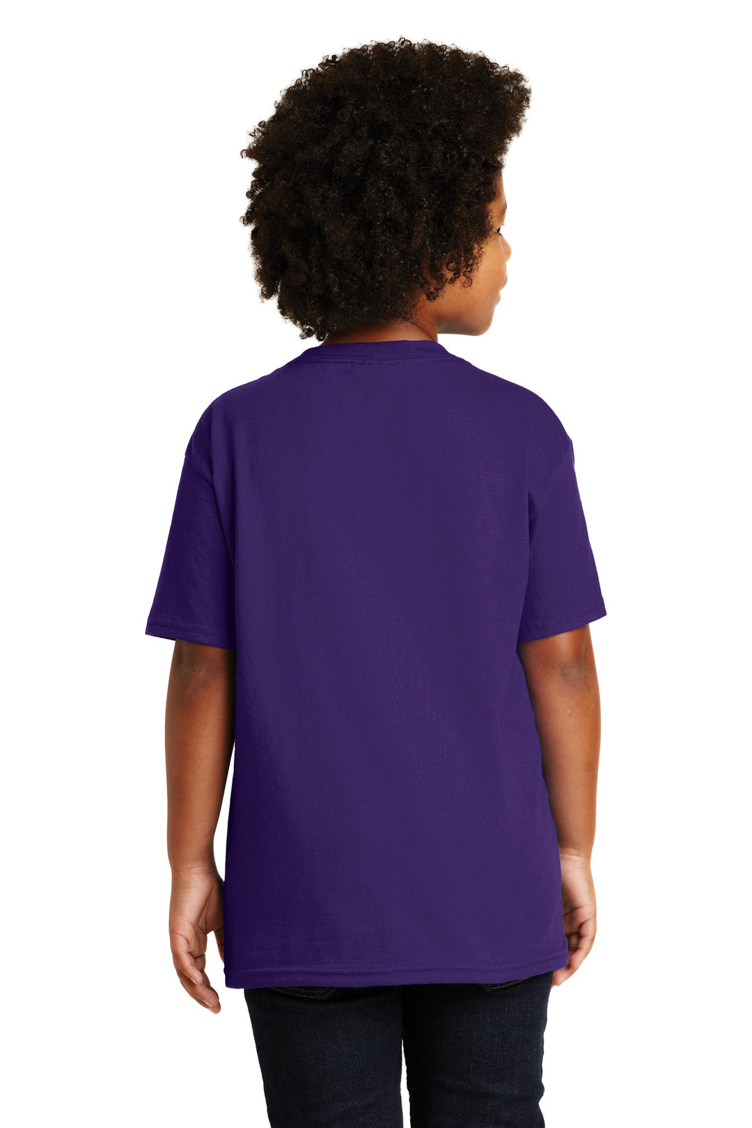 Purple Gildan - Youth Ultra Cotton 100% US Cotton T-Shirt. 2000B