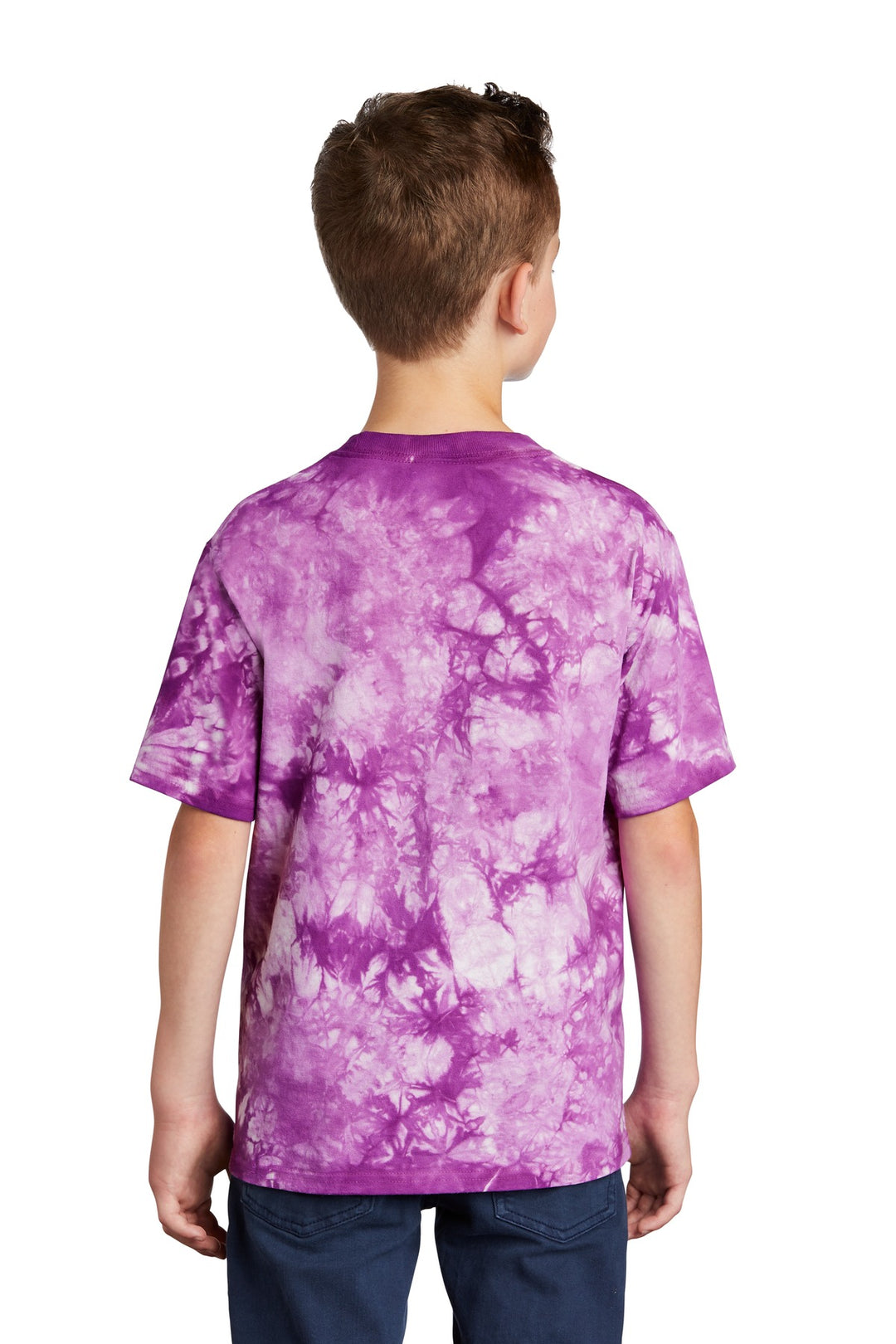 Purple Port & Company Youth Crystal Tie-Dye Tee PC145Y