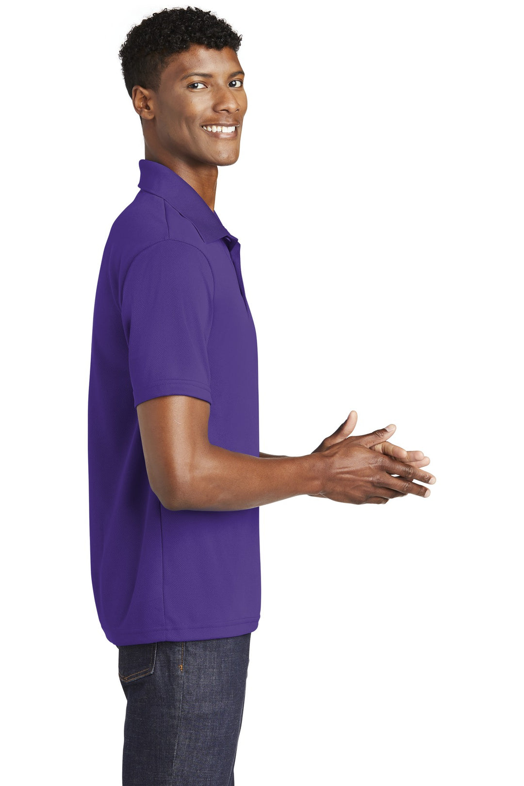 Purple Sport-Tek PosiCharge RacerMesh Polo. ST640