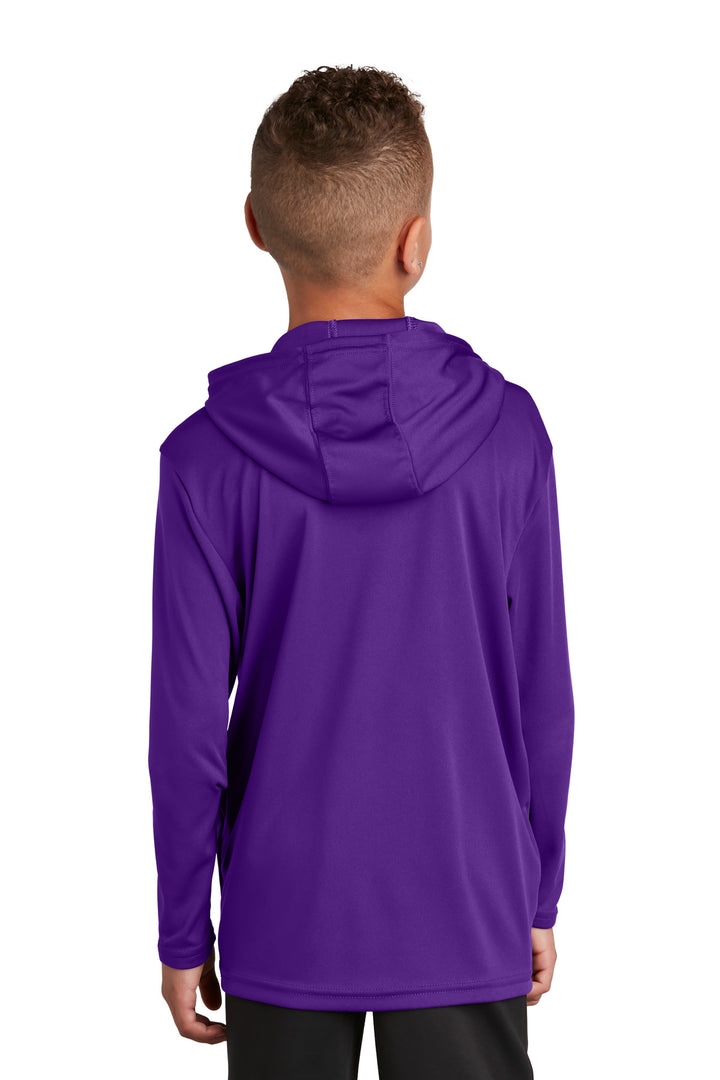 Purple Sport-Tek Youth PosiCharge Competitor Hooded Pullover. YST358