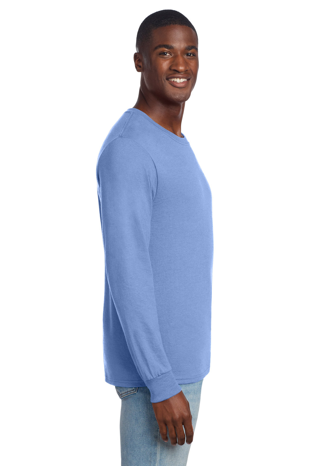 PurpleIris Jerzees Premium Blend Ring Spun Long Sleeve T-Shirt 560LS