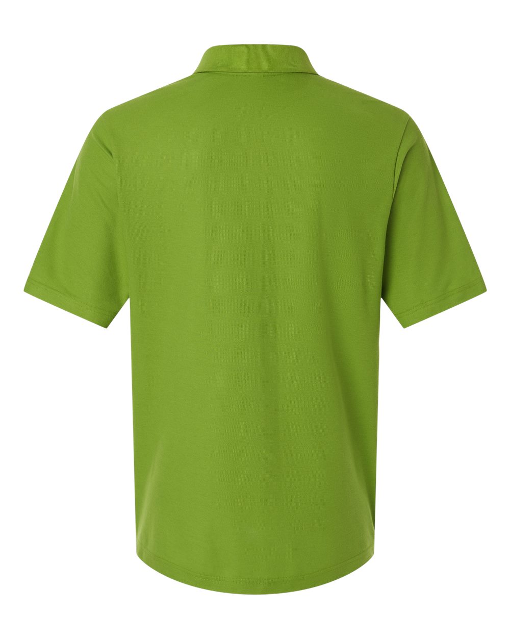Rear View of Acid Green Men's Resolve CVC Performance Pique Polo - CE106