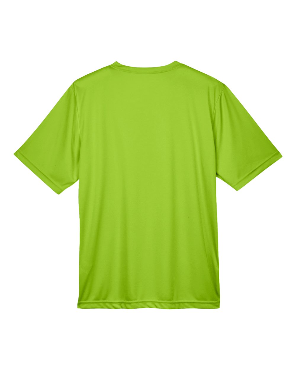 Rear View of Acid Green Men's Zone Performance T-Shirt - TT11