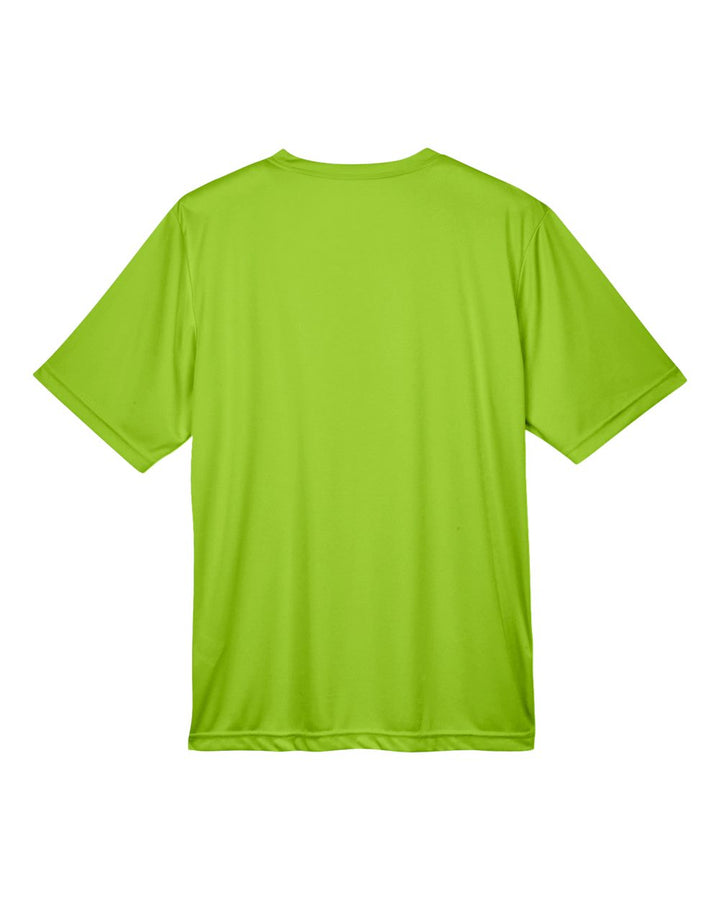 Rear View of Acid Green Men's Zone Performance T-Shirt - TT11