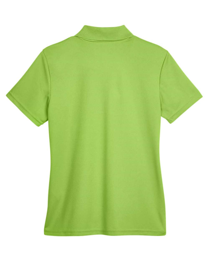 Rear View of Acid Green Women's Origin Performance Piqué Polo - 78181