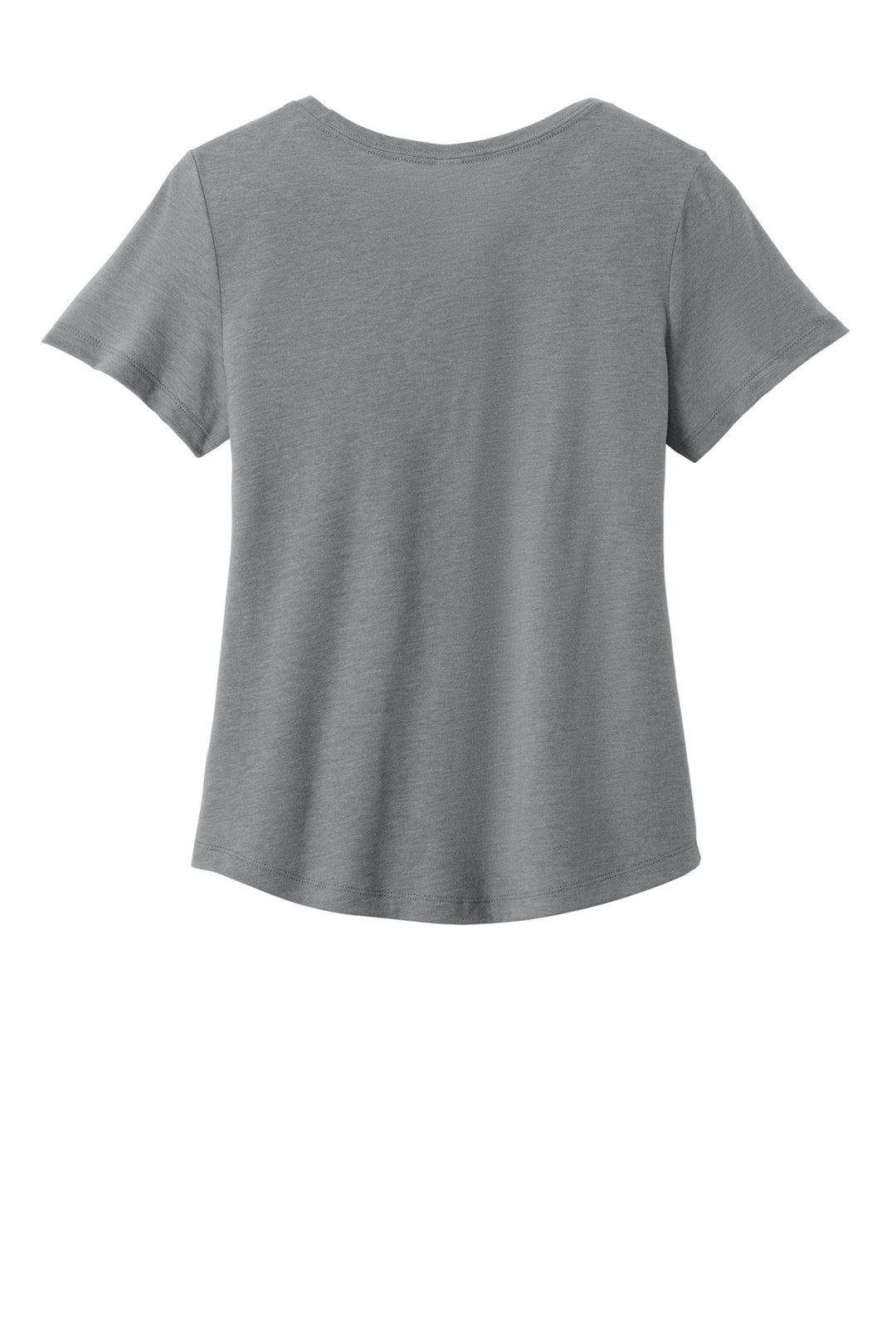 Rear View of AlumGrey Allmade Women's Relaxed Tri-Blend Scoop Neck Tee AL2015