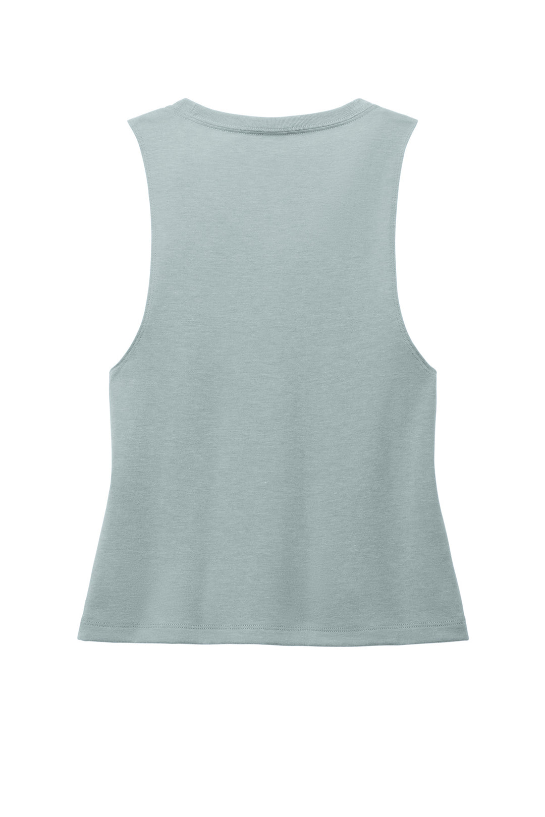 Rear View of AlumGrey Allmade Women's Tri-Blend Muscle Tank AL2020