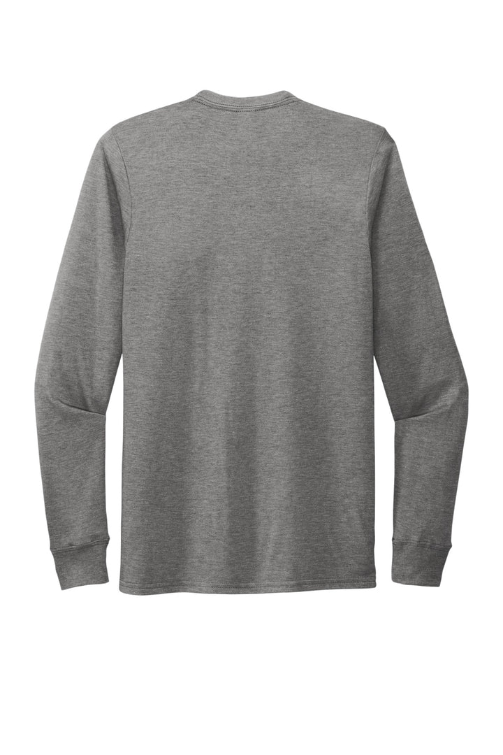 Rear View of Aluminum Grey Allmade Unisex Tri-Blend Long Sleeve Tee AL6004