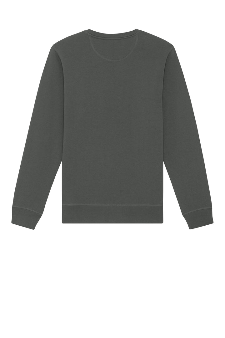 Rear View of Anthracite Stanley/Stella Unisex Roller Crewneck Sweatshirt SXU010