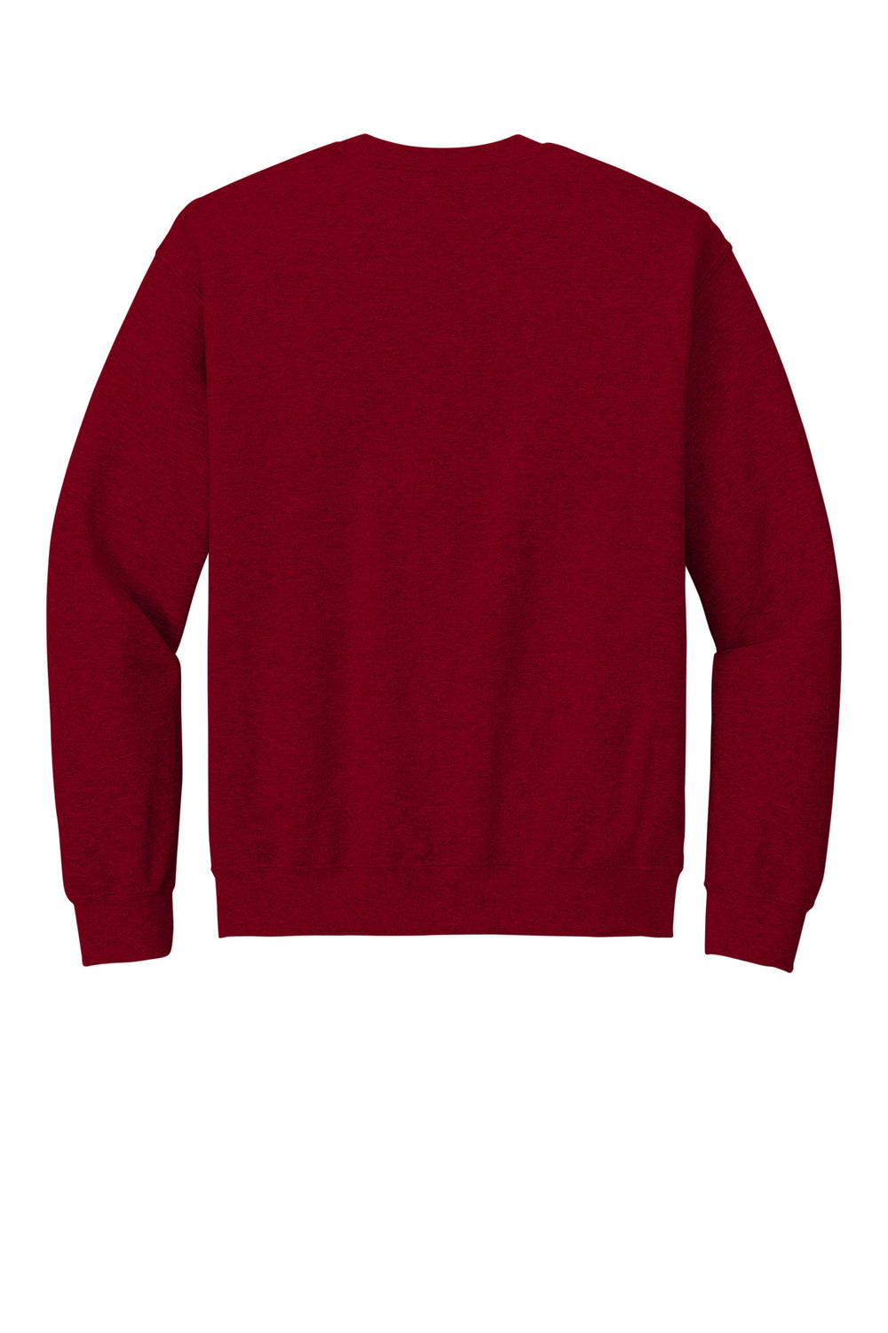 Rear View of Antqu Chry Red Gildan Heavy Blend Crewneck Sweatshirt. 18000