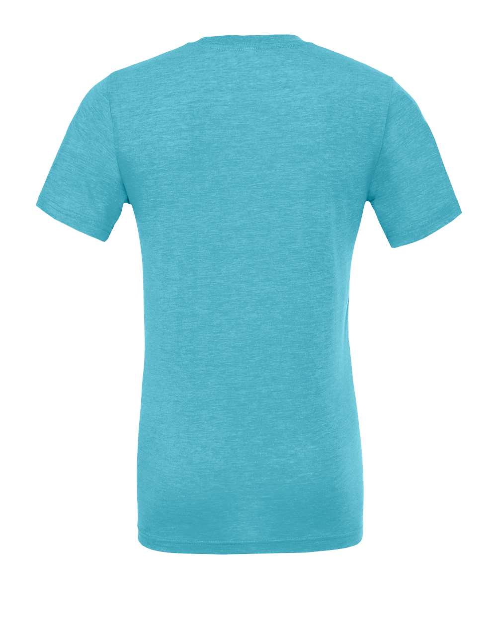 Rear View of Aqua Triblend Triblend Tee - 3413