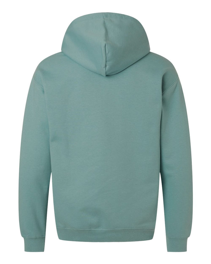 Rear View of Aquatic Softstyle® Midweight Hooded Sweatshirt - SF500