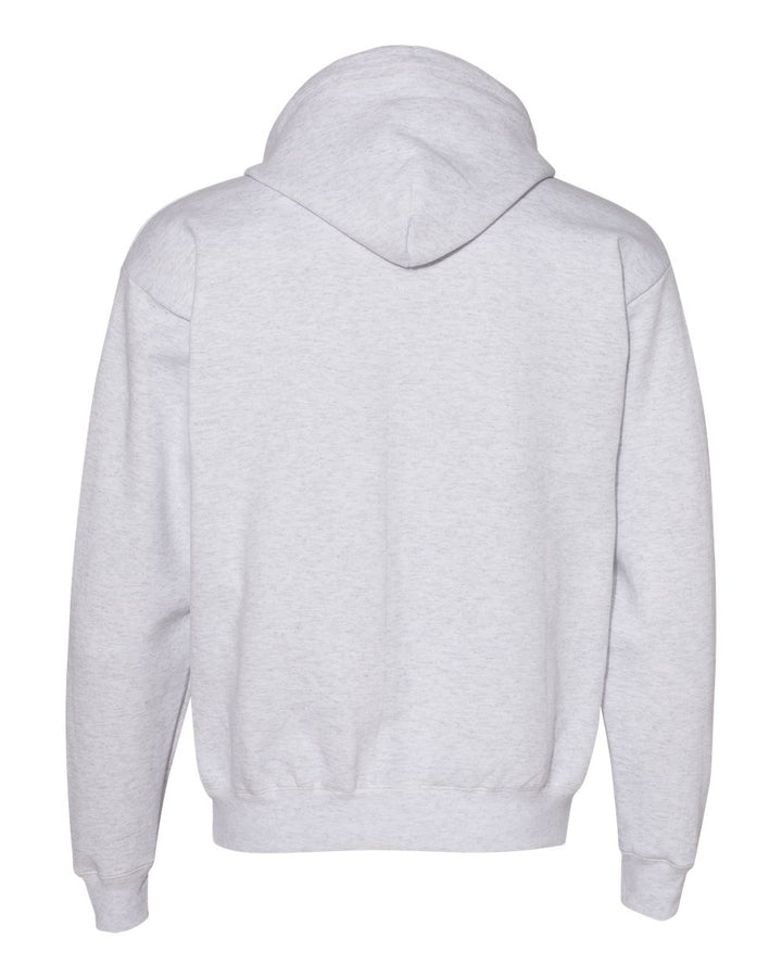 Rear View of Ash Ecosmart® Full-Zip Hooded Sweatshirt - P180