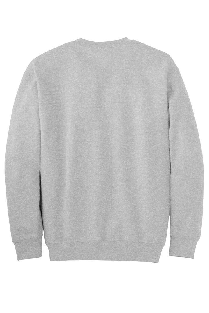 Rear View of Ash Gildan - DryBlend Crewneck Sweatshirt. 12000