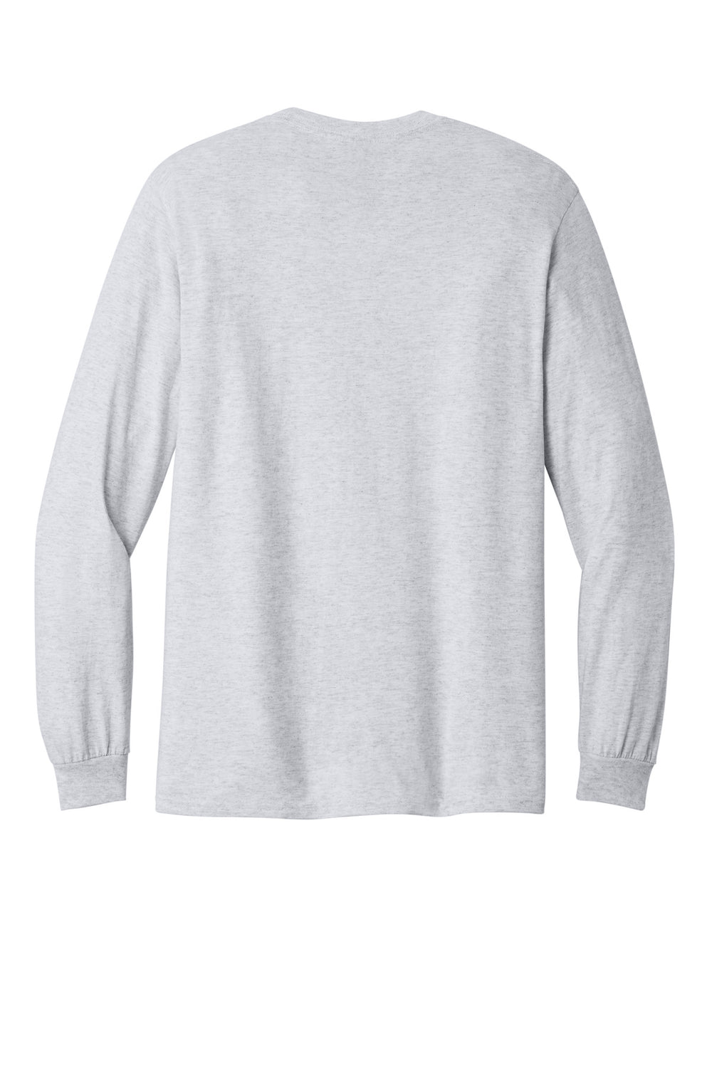 Rear View of Ash Gildan - Heavy Cotton 100% Cotton Long Sleeve T-Shirt. 5400