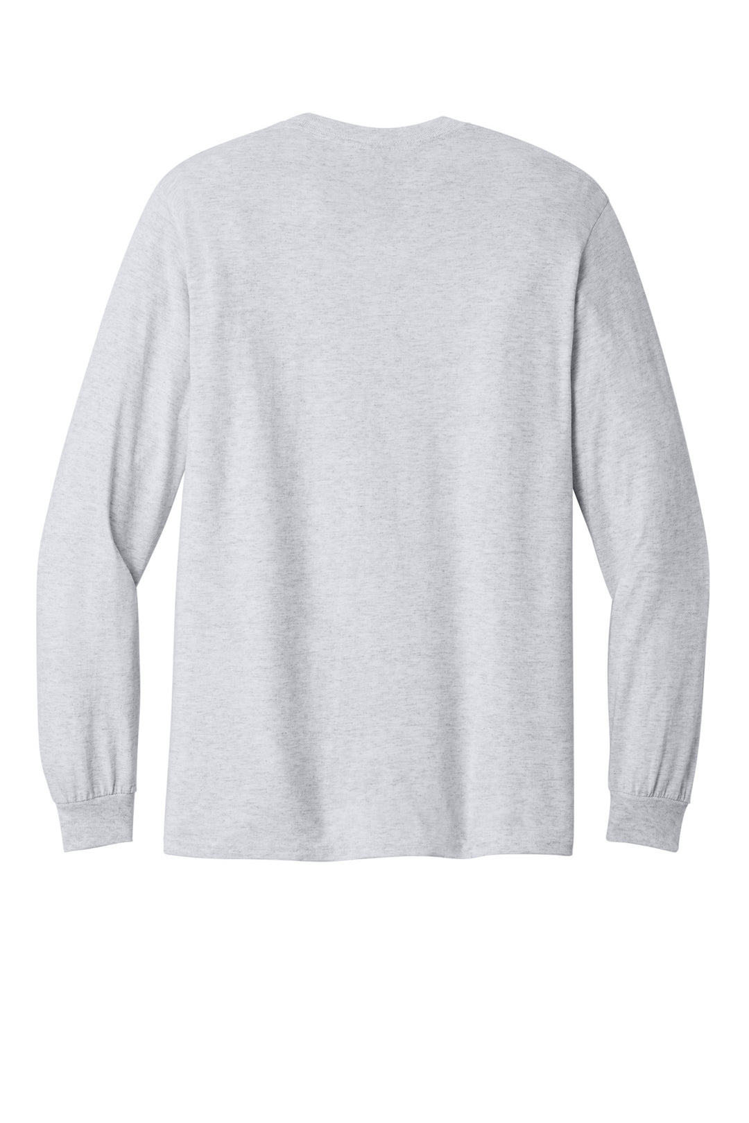 Rear View of Ash Gildan - Heavy Cotton 100% Cotton Long Sleeve T-Shirt. 5400