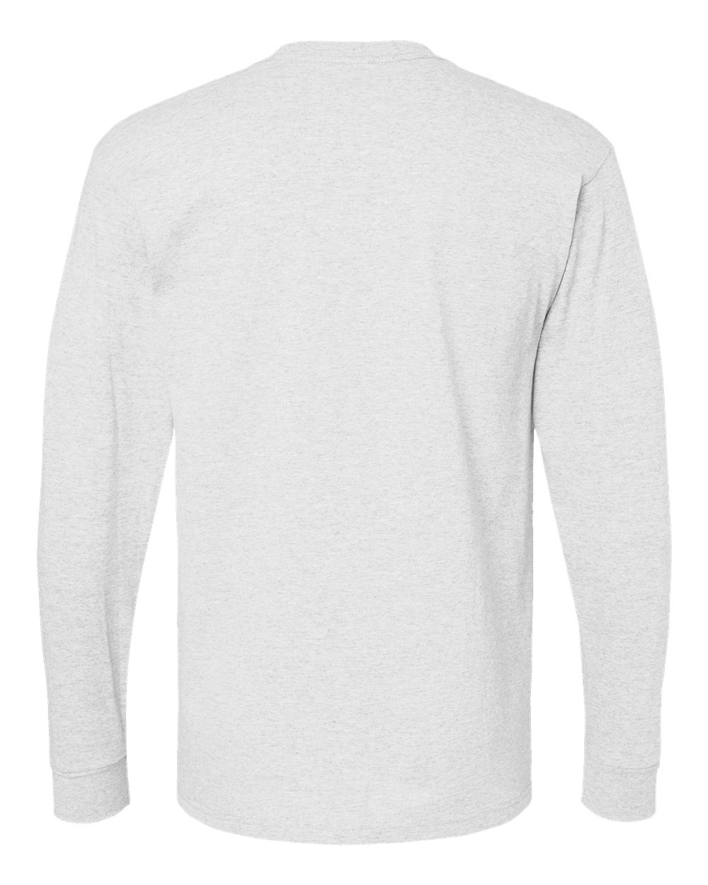 Rear View of Ash Gold Soft Touch Long Sleeve T-Shirt - 4820