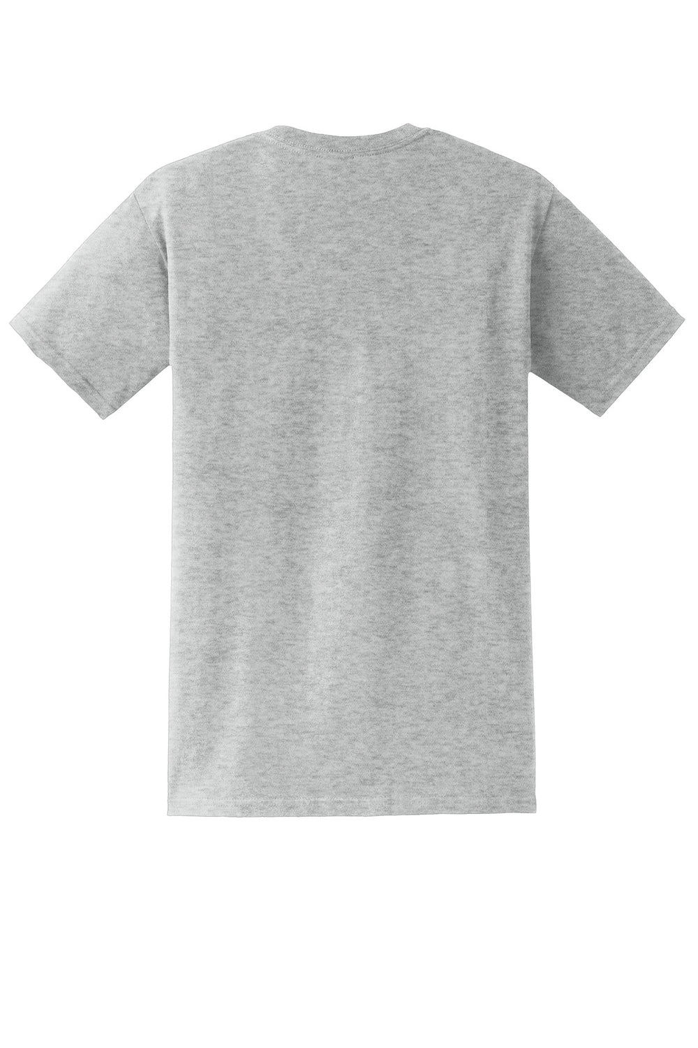 Rear View of Ash Grey Gildan - DryBlend 50 Cotton/50 Poly Pocket T-Shirt. 8300