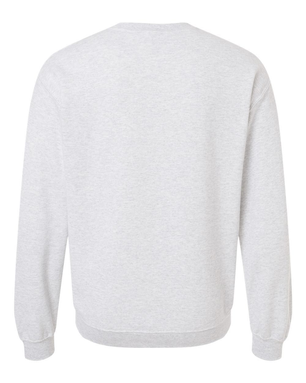 Rear View of Ash Heavy Blend™ Crewneck Sweatshirt - 18000