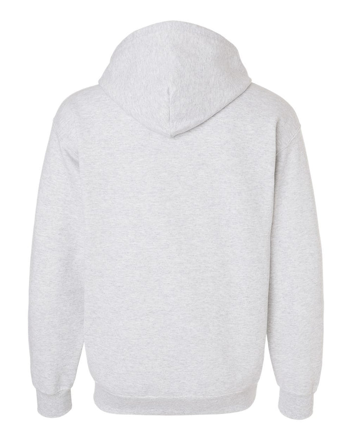 Rear View of Ash Heavy Blend™ Full-Zip Hooded Sweatshirt - 18600