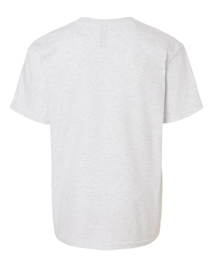 Rear View of Ash Heavy Cotton™ Youth T-Shirt - 5000B