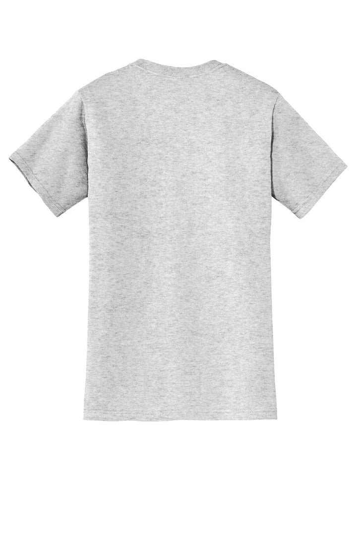 Rear View of Ash Jerzees - Dri-Power 50/50 Cotton/Poly Pocket T-Shirt. 29MP