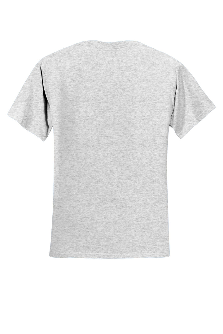 Rear View of Ash Jerzees - Dri-Power 50/50 Cotton/Poly T-Shirt. 29M