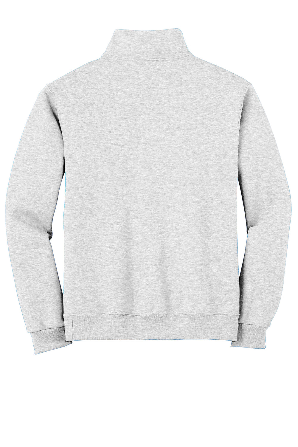 Rear View of Ash Jerzees - NuBlend 1/4-Zip Cadet Collar Sweatshirt. 995M
