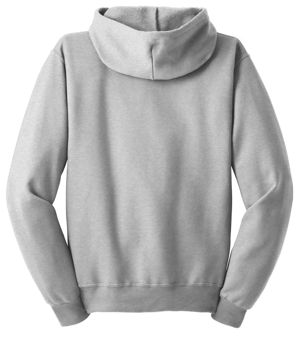 Rear View of Ash Jerzees - NuBlend Full-Zip Hooded Sweatshirt. 993M