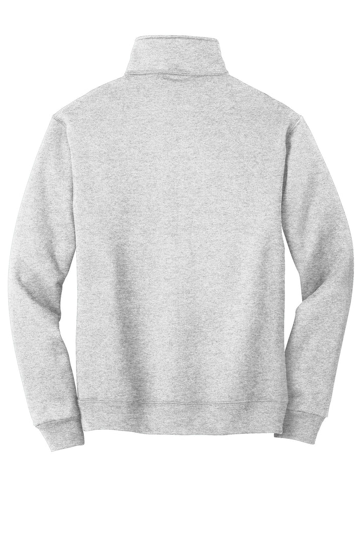 Rear View of Ash Jerzees Super Sweats NuBlend - 1/4-Zip Sweatshirt with Cadet Collar. 4528M