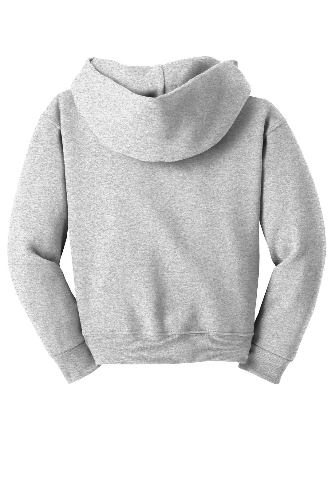 Rear View of Ash Jerzees - Youth NuBlend Pullover Hooded Sweatshirt. 996Y