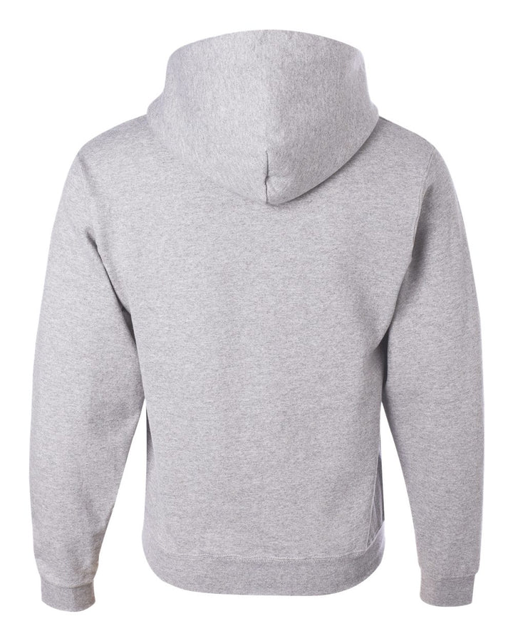 Rear View of Ash NuBlend® Hooded Sweatshirt - 996MR