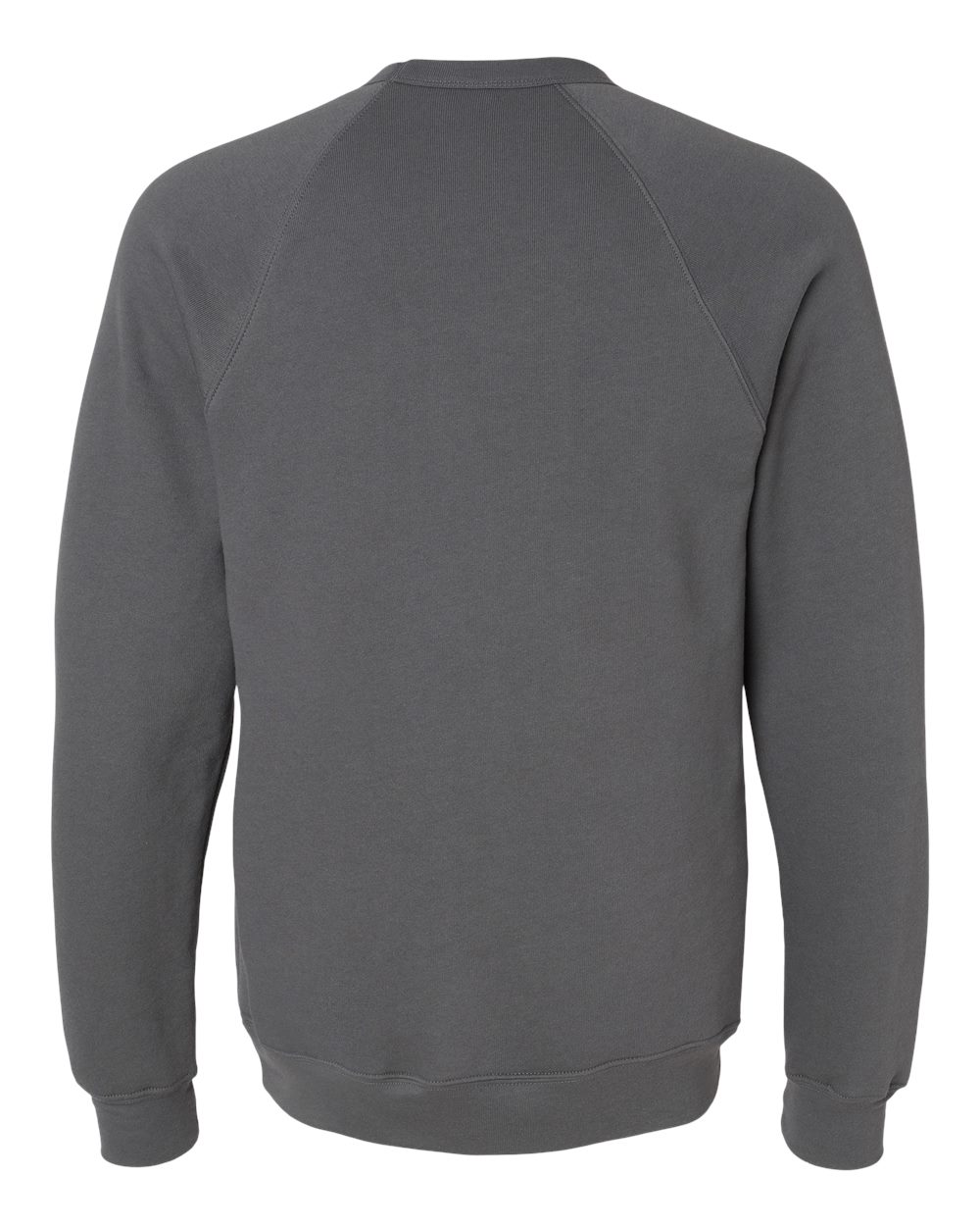 Rear View of Asphalt Sponge Fleece Raglan Crewneck Sweatshirt - 3901