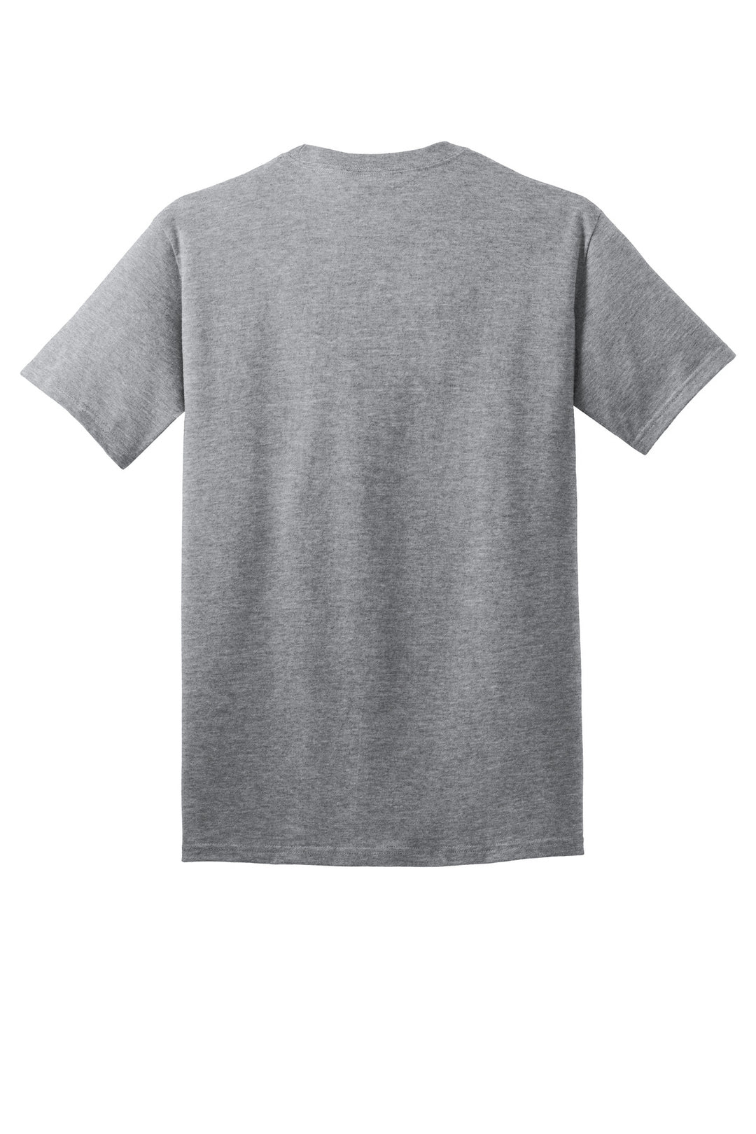 Rear View of Ath Heather Port & Company - Core Cotton Tee. PC54