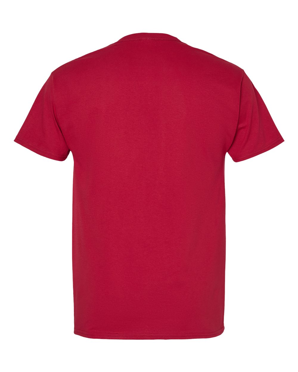 Rear View of Athletic Crimson Essential-T T-Shirt - 5280