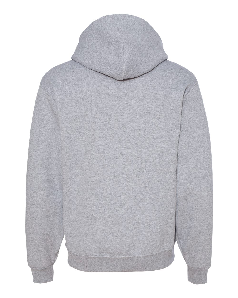 Rear View of Athletic Heather NuBlend® Hooded Sweatshirt - 996MR