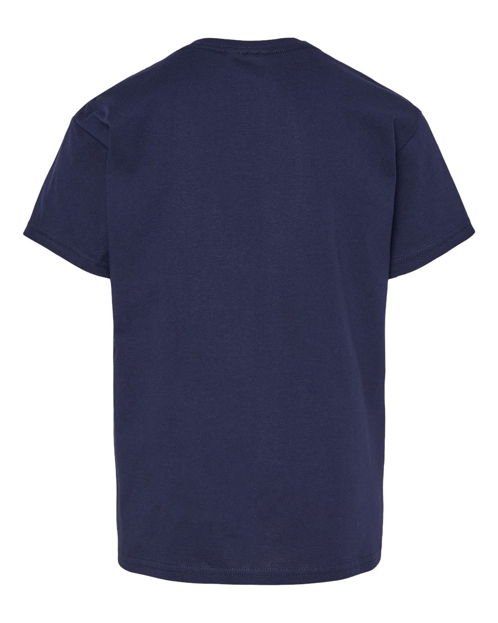 Rear View of Athletic Navy Essential-T Youth T-Shirt - 5480