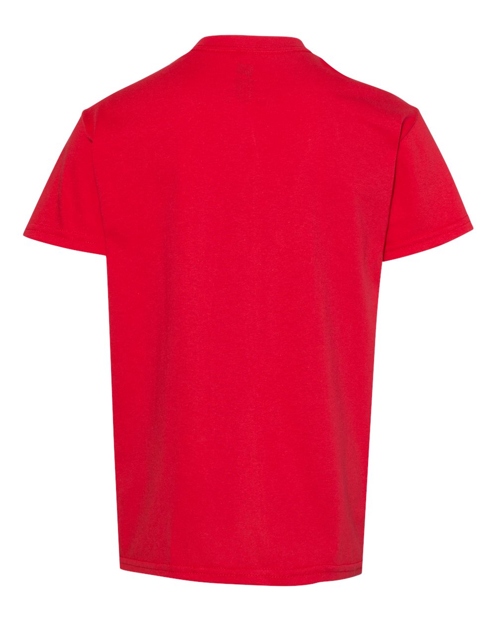 Rear View of Athletic Red Essential-T Youth T-Shirt - 5480