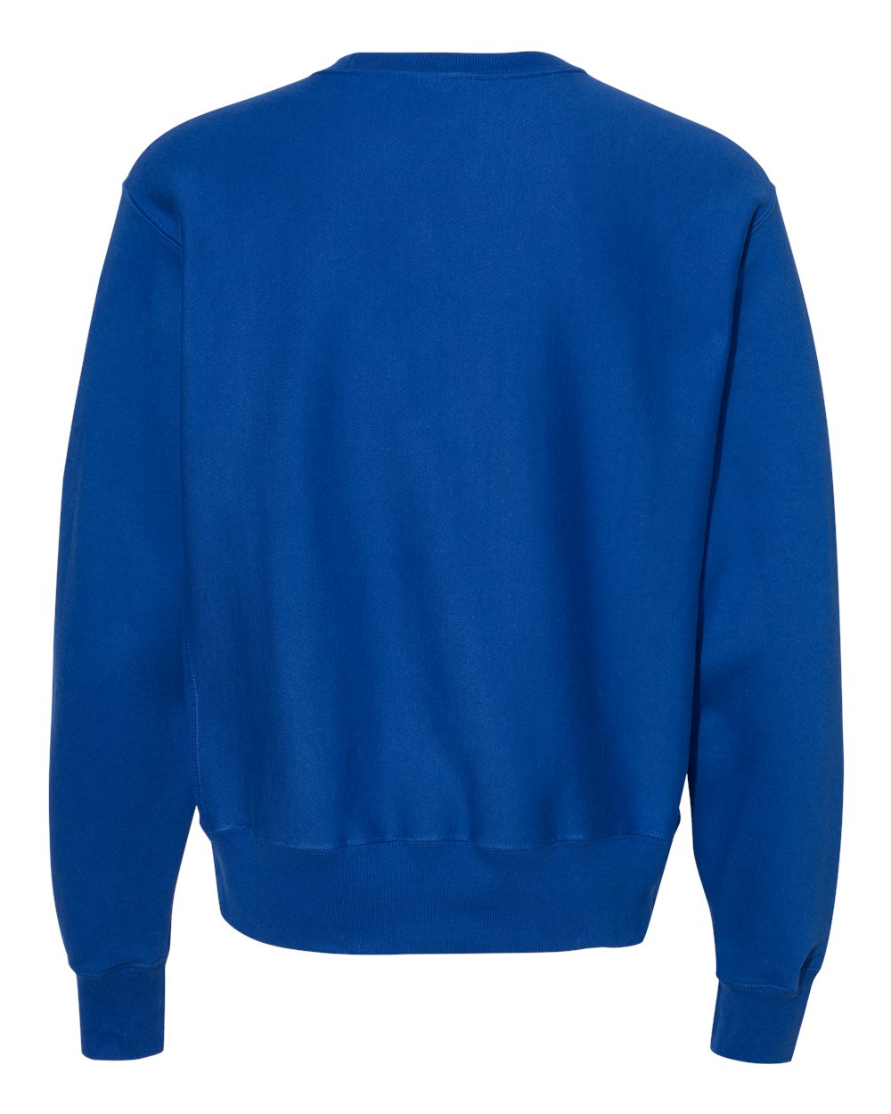 Rear View of Athletic Royal Reverse Weave® Crewneck Sweatshirt - S149