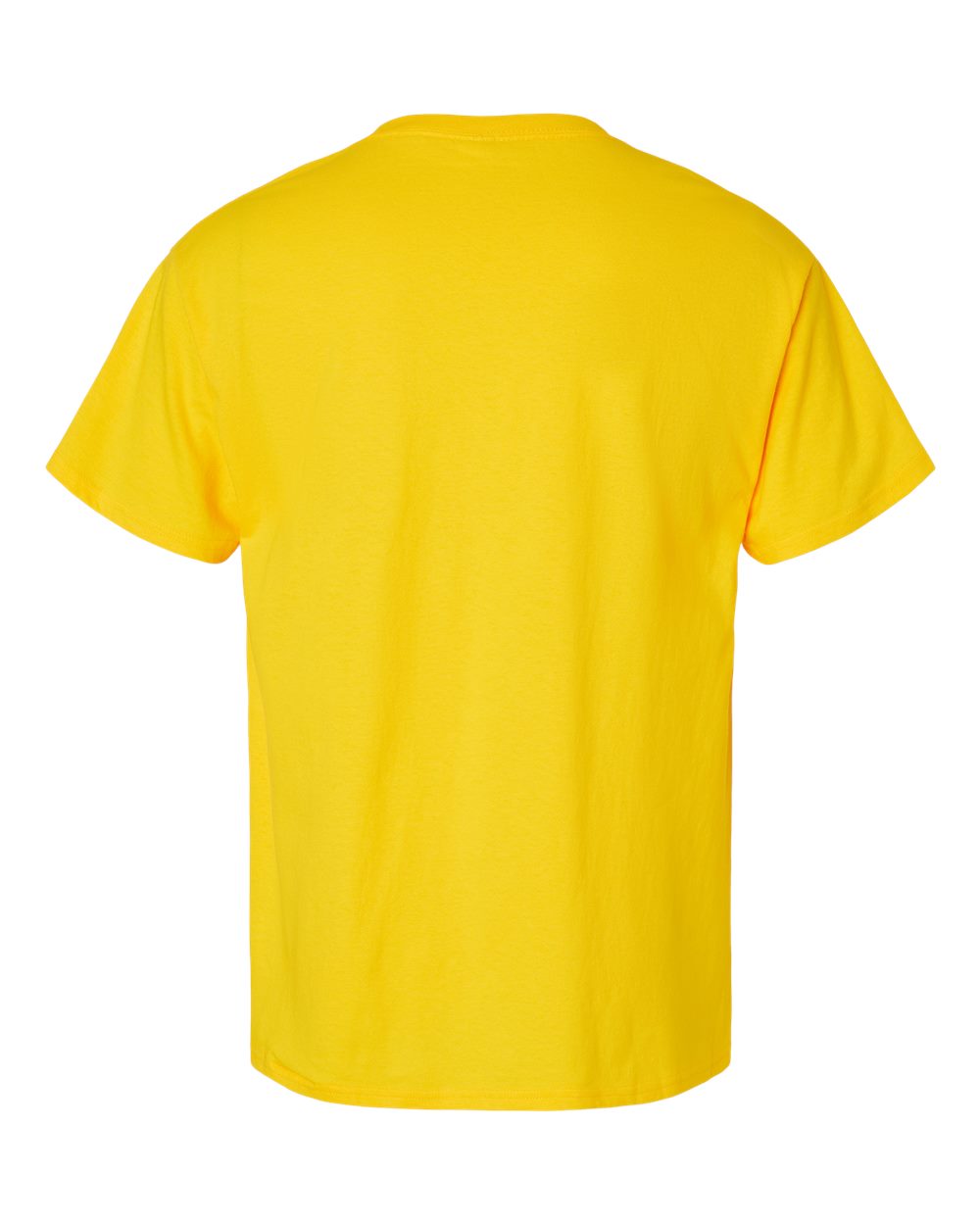 Rear View of Athletic Yellow Essential-T T-Shirt - 5280