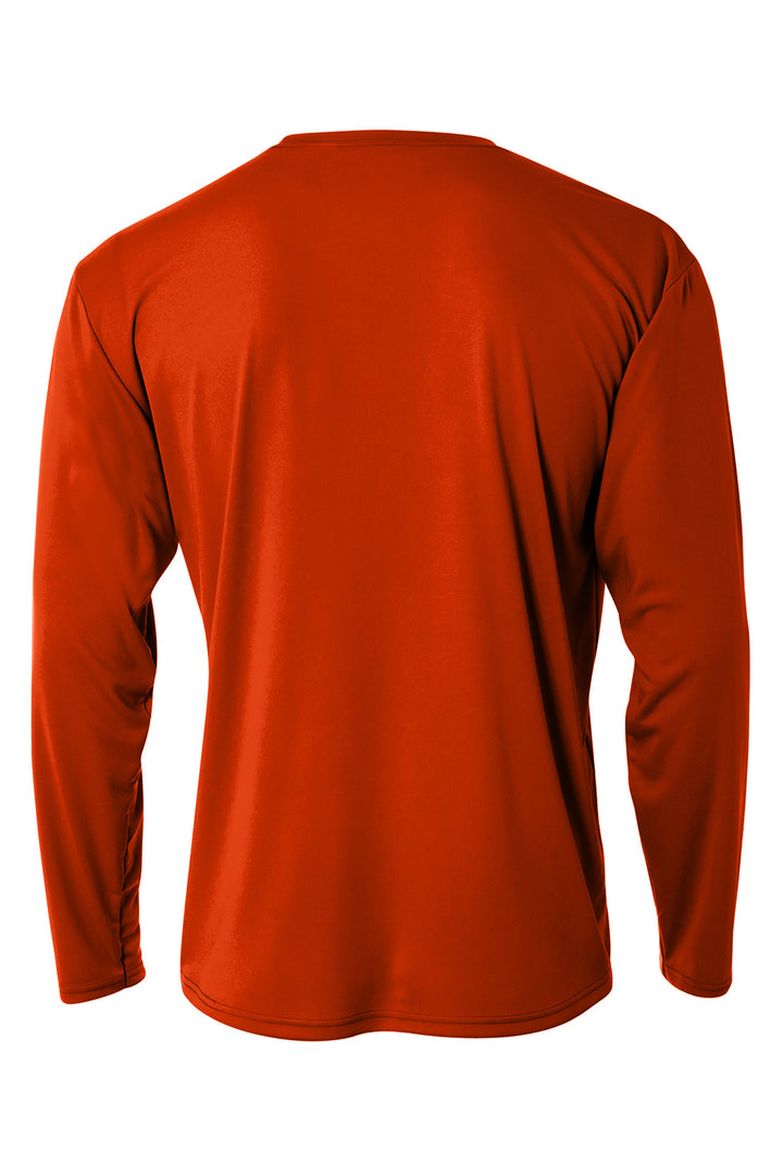 Rear View of AthlOrange A4 Cooling Performance Long Sleeve Tee A4N3165