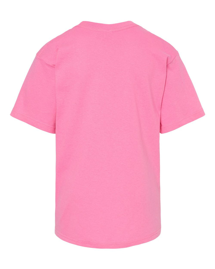 Rear View of Azalea Youth Gold Soft Touch T-Shirt - 4850