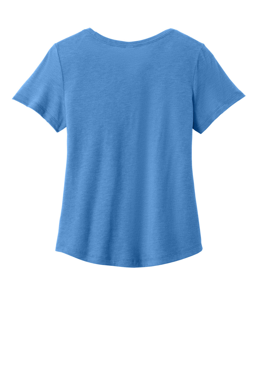 Rear View of AzureBlue Allmade Women's Relaxed Tri-Blend Scoop Neck Tee AL2015