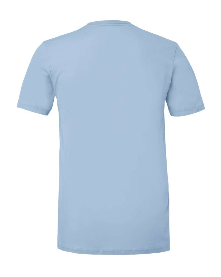Rear View of Baby Blue Jersey Tee - 3001