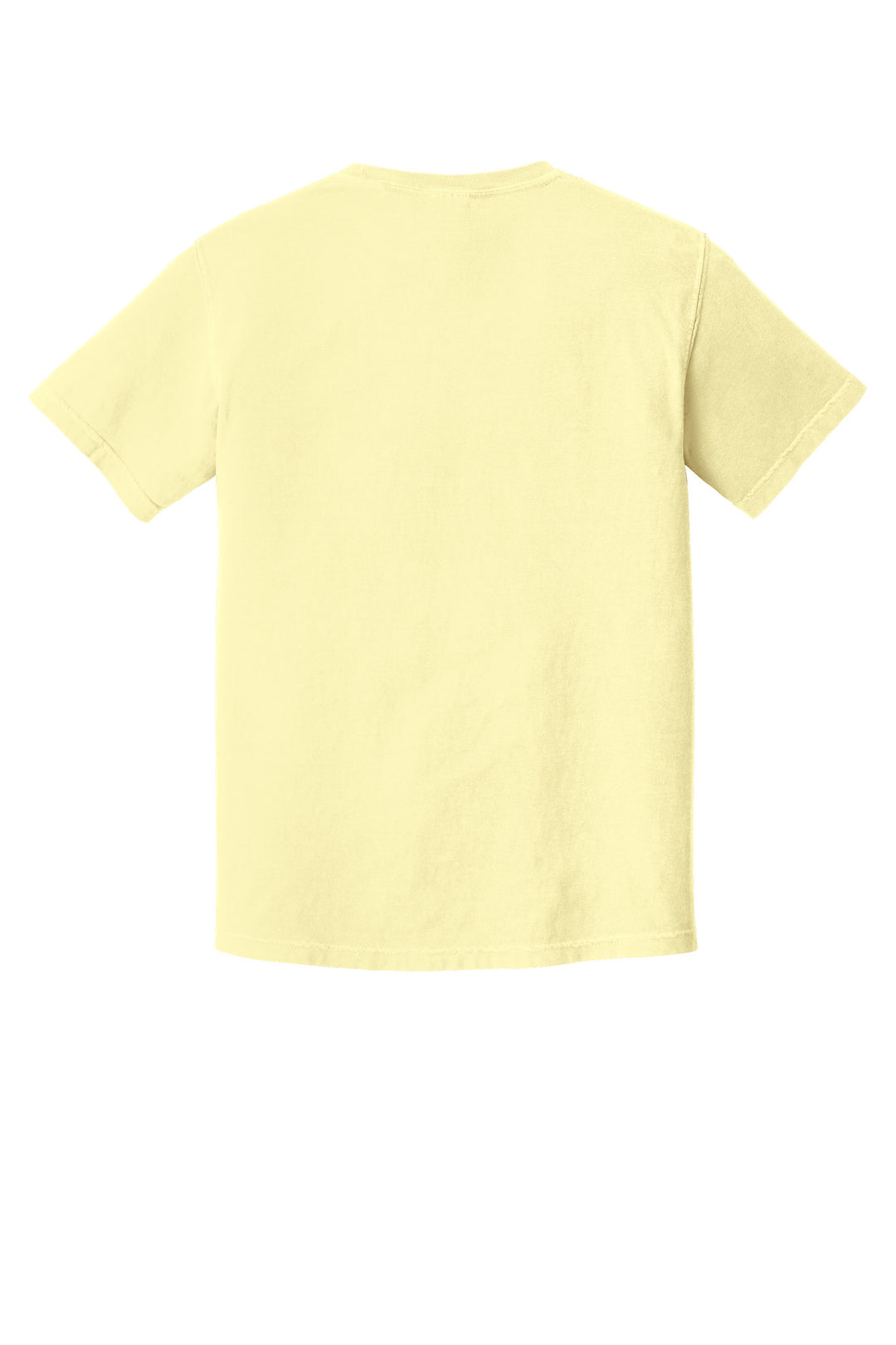 Rear View of Banana COMFORT COLORS Heavyweight Ring Spun Tee. 1717