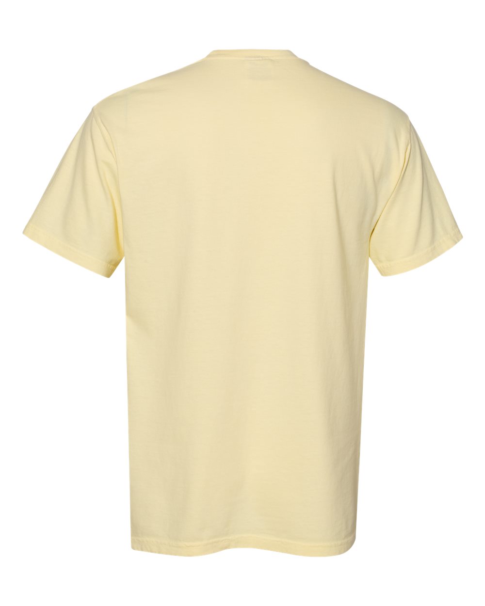 Rear View of Banana Garment-Dyed Heavyweight Pocket T-Shirt - 6030